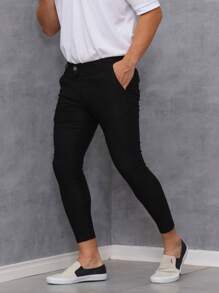 Calça Alfaiataria Super Skinny Social Cós Transpassado