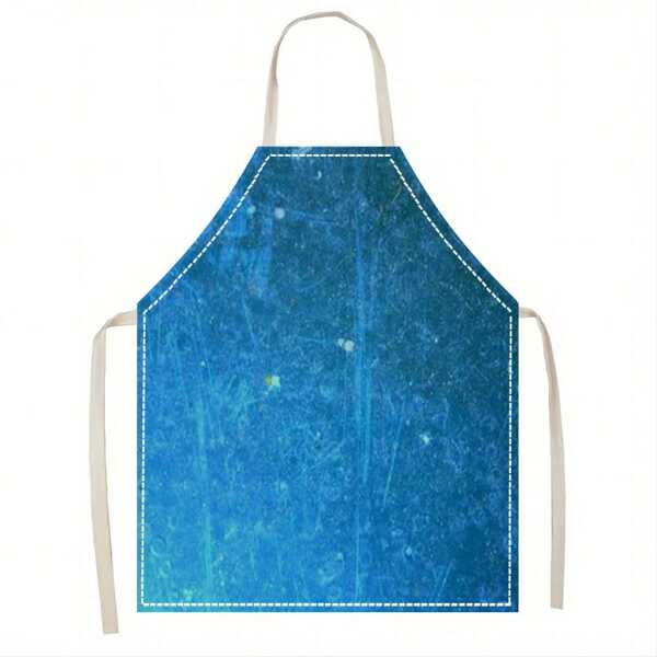 1 pieza delantal hogareño moderno y creativo con patrón impreso unicolor para cocina, cocción y limpieza en el hogar