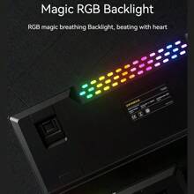 60% Keyboard 63 Keys Hot Swap Blue Red Switch Custom Keycap Mini USB Wired Gaming Fashion RGB Backlit Optical Mechanical Keyboard - White - View 3