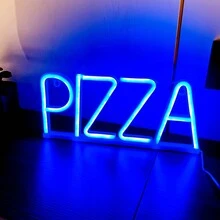 1pc 11,8x5,19 inch (khoảng 30x13,2cm) Biển hiệu đèn neon kiểu đèn LED neon màu xanh PIZZA, cấp nguồn bằng USB/pin, thích hợp để trang trí tường phòng ngủ, trang trí tiệc ngày lễ tình nhân, trang trí sinh nhật, trang trí đám cưới, trang trí nhà cửa, trang trí Giáng sinh, trang trí quán bar, biển hiệu cửa hàng của người có sức ảnh hưởng - Nhiều màu - Xem 4