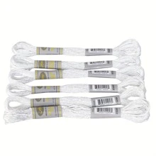 6 件套光效高光泽金属绣花线十字绣线 8 米长 6 股绞线优质 - 彩色 - 查看 13