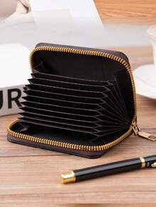 手風琴式中性信用卡套,迷你錢包,包,身份證組織者 - 彩色 - 查看 12