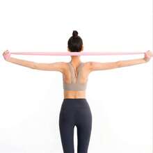 1pc 15 Pounds Yoga Stretch Band, Pilates Stretch Band, Fitness TPE Training Stretch Band