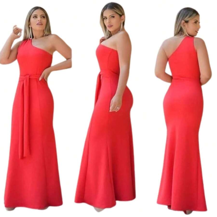 Women Dresses - Đỏ - Xem 1