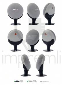 IMPREMLI Base Soporte De Pared Para Bocina Asistente Home Mini / Nest Mini - Negro - Ver 5