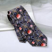 1 Pezzo Cravatta stampata fatta a mano, stile alla moda e di tendenza, adatta per uso quotidiano o per festa - Multicolore - Visualizzare 15