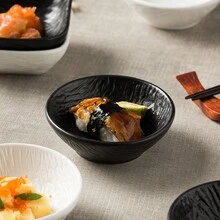 Bộ 2 Sáng Tạo Họa Tiết Đá Đen Gia Vị Món Ăn Gia Vị Món Ăn Giấm Món Ăn Dầu Món Ăn Nhúng Bát - màu đen - Xem 4