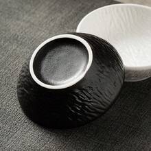 Bộ 2 Sáng Tạo Họa Tiết Đá Đen Gia Vị Món Ăn Gia Vị Món Ăn Giấm Món Ăn Dầu Món Ăn Nhúng Bát - màu đen - Xem 3