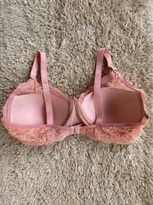 Plus Size Bras & Bralettes - 乾枯玫瑰色 - 查看 2