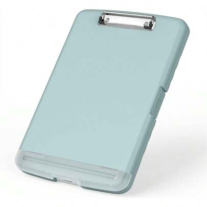 Caja de documentos impermeable A4 tablero de escritura con ranura de pluma caja de almacenamiento de papel multifuncional tablero de escritura de plástico clip de material de aprendizaje artefacto de almacenamiento
