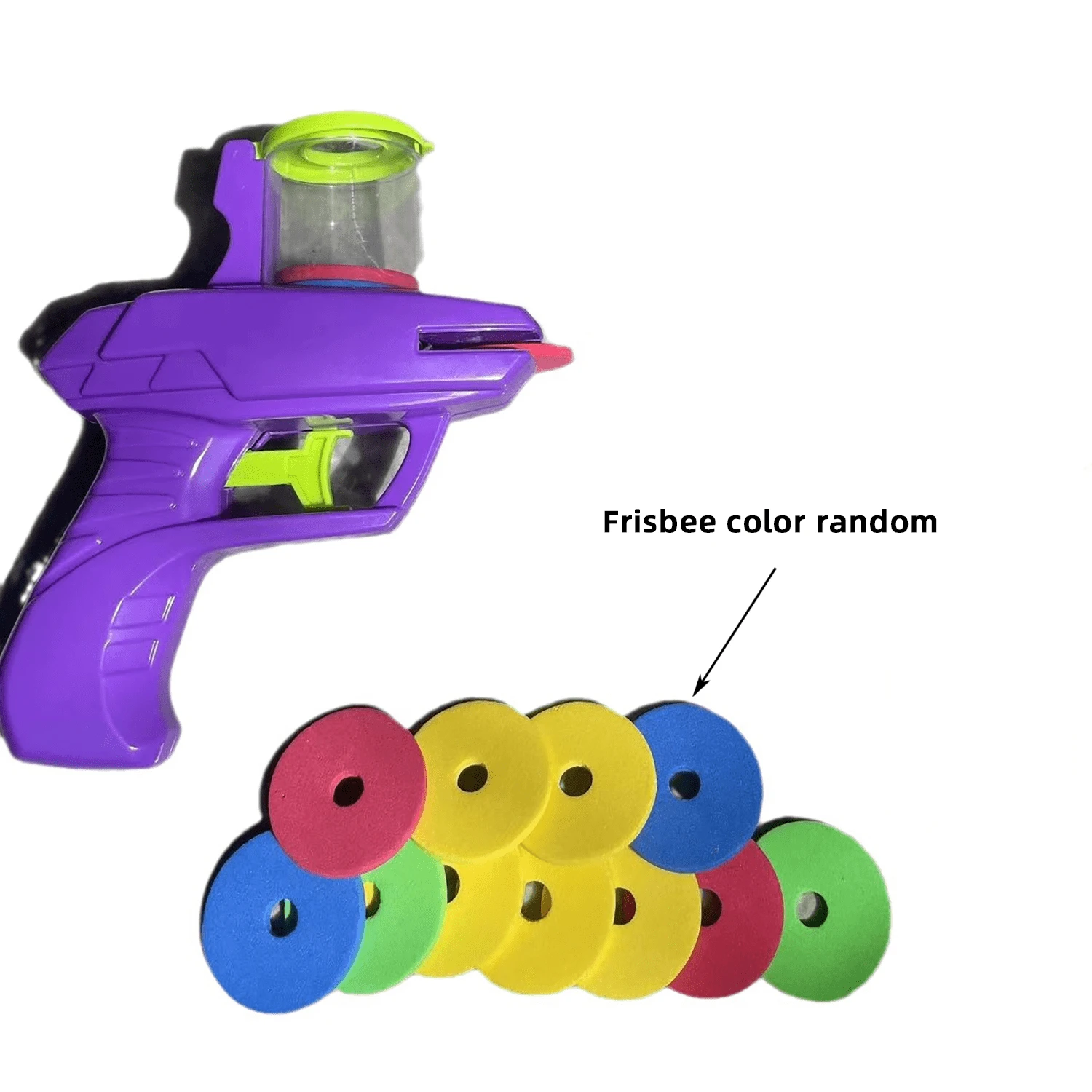 Carrot Flying Disc Gun ParentChild Outdoor Safe Ejection Toy Soft