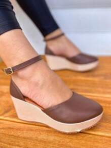 Women Wedges & Flatform - 咖啡棕 - 查看 1