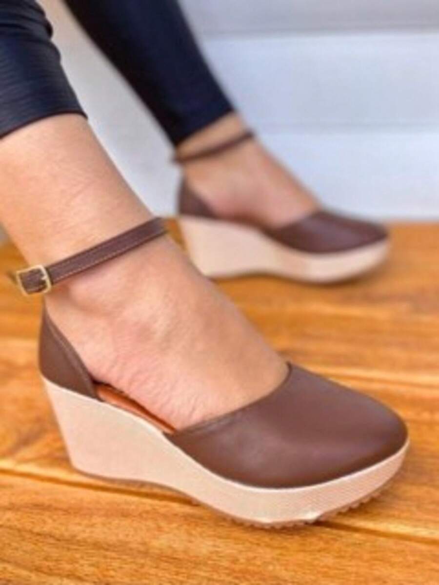 Women Wedges & Flatform - 咖啡棕 - 查看 1