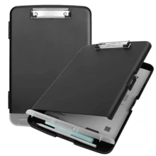 1pc Thickened Storage Clipboard With Pen Slot, Waterproof Document Box, A4 Writing Pad With Pen Slot, Multifunctional Paper Storage File Box, Ideal For Studying, Office Filing, Hospital Personnel Use, Convenient For Traveling - Multicolor - View 5