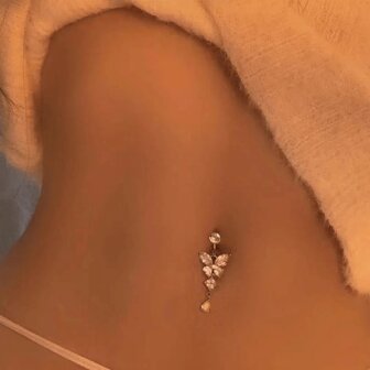 1Pc Fake Belly Ring Butterfly Not Real Piercing Clip On The Navel For Woman Gift