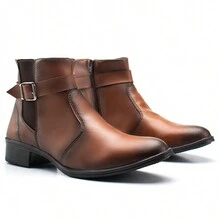 Women Pant Boots - Lạc đà - Xem 3