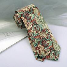 1 Pezzo Cravatta stampata fatta a mano, stile alla moda e di tendenza, adatta per uso quotidiano o per festa - Multicolore - Visualizzare 14