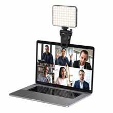 1pc Selfie Light For Phone,Dimmable CRI95+/3 Light Modes/Built In 2000mAh Battery For Zoom Calls/Remote Working/Live Stream/Selfies - 黑色 - 查看 5