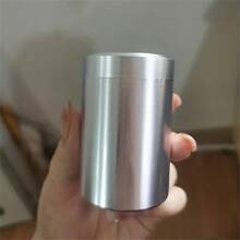 1pc Airtight Smell Proof Stash Jar, Herb Storage Container,  Stash Box, Pill Box, Metal Sealed Can - Multicolor - View 3