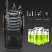 Baofeng 2個セット バオフェン BF-888S トランシーバー 無線機 ポータブル UHF 400-470MHz 携帯用 ハム ラジオ キャンプ ホテル - ブラック - チェックする 5