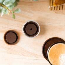 1/2pcs Reuse Vertuoline Capsules Lid, Reusable Coffee Capsule Discs For Original Nestle Pods, Coffee Pod Silicone Cap Compatible With  Pods, Perfect Gift For Friends, Family - 1 Set - View 5