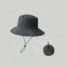 1pc Multicolor Unisex Summer Travel Sun Hat With Neck Flap, Outdoor Portable Climbing Hat, Breathable Quick-Drying Sun Shade Cap, Water-Repellent & UV-Resistant, Easy-To-Store Bucket Hat