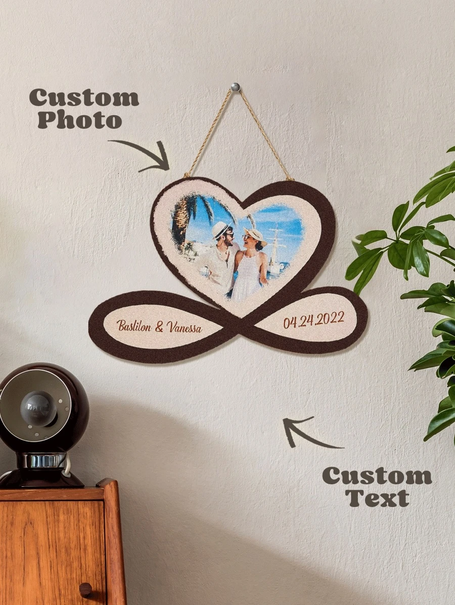 1 khung ảnh trái tim bằng gỗ tùy chỉnh, khung ảnh trái tim bằng gỗ có văn bản cá nhân hóa, khung gỗ tùy chỉnh, đồ lưu niệm bằng gỗ được cá nhân hóa, hộp ảnh tùy chỉnh, khung tùy chỉnh cho cặp đôi, khung ảnh ngày được cá nhân hóa Quà tặng Ngày của Mẹ, Quà tặng Ngày của Cha, Quà tặng sinh nhật, Quà tặng cho bạn thân, Quà tặng cưới, Quà tặng ngày lễ tình nhân, Quà tặng lý tưởng cho vợ/chồng, Quà tặng độc đáo cho mẹ/bố, Quà tặng hoàn hảo cho quà tặng bạn gái/bạn trai - Kiểu1:28*20.5*0.5cm - Xem 1