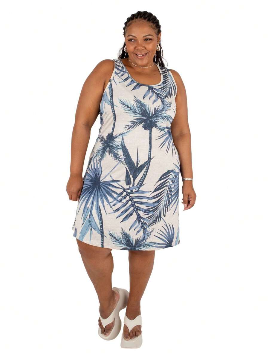 Plus Size Dresses - Green - View 1