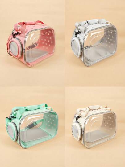 1个全新透明胶囊宠物包，手提/肩背两用宠物包
