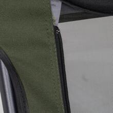 Outsunny Portable Fishing Chair, Lightweight Camping Chair With Reclining Backrest, Adjustable Legs And Mud Feet, 180kg Heavy Duty Folding Chair, Dark Green - Dark Green - View 9