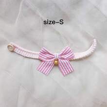 1pc Handmade Knitted Pet Collar With Colorful Bowknots For Cats And Dogs, Small Size - Multicolor - View 17