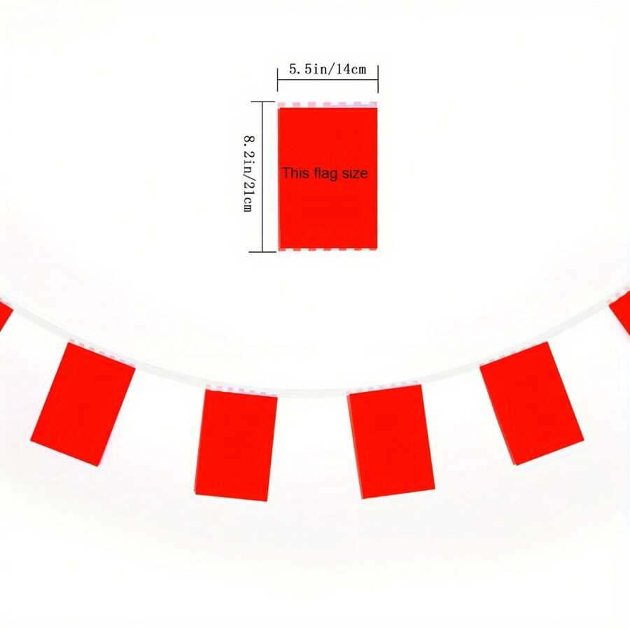 24pcs European Countries String Flag, 14cmx21cm 5.5x8.2in 24 Countries