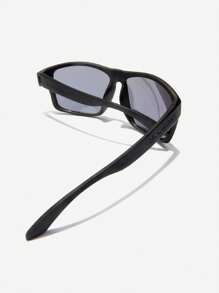 Northweek Gafas de sol rectangulares BOLD para hombres y mujeres. Lentes polarizadas de TAC con protección UV400 al 100% y categoría 3. Montura de TR90. Diseñado en España. Concepto deportivo. - BLACK / ACID - Ver 4