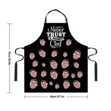 1pc Custom Apron, Personalized Apron, Customized Apron For Women, Men, Dad-To-Be, Custom Face Apron With Waterproof Fabric. Personalize With Photo, Logo, Picture, Text, Ideal Chef Cook Apron For Women, Men, Mom, Husband, Girlfriend, Boyfriend. Perfect For Valentine's Day, Father's Day, Mother's Day, Birthdays, Anniversaries, Weddings, Christmas, Gift For Him, Gift For Her