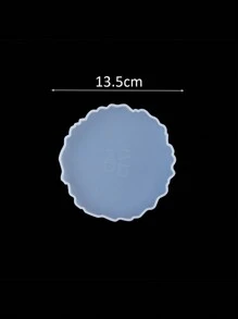 Diy Crystal Epoxy Molds, Asymmetrical Wave-Shaped Coaster And Tray Molds, For Decoration, Silicone Molds - White - View 14