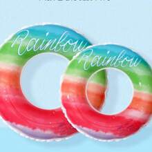 Swimming Ring , Inflatable Swimming Rings Tubes, Rubber Ring For Swimming Inflatable Ring For Swimming Pool Water Sports - Multicolor - View 3