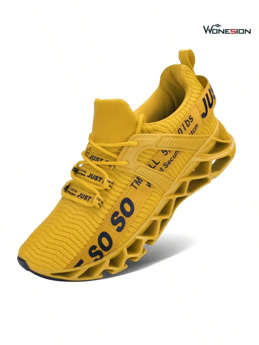 Sporty Running Shoes For Men Fashionable Men's Just So SORunning Shoes: Style On The Move - Màu vàng - Xem 1
