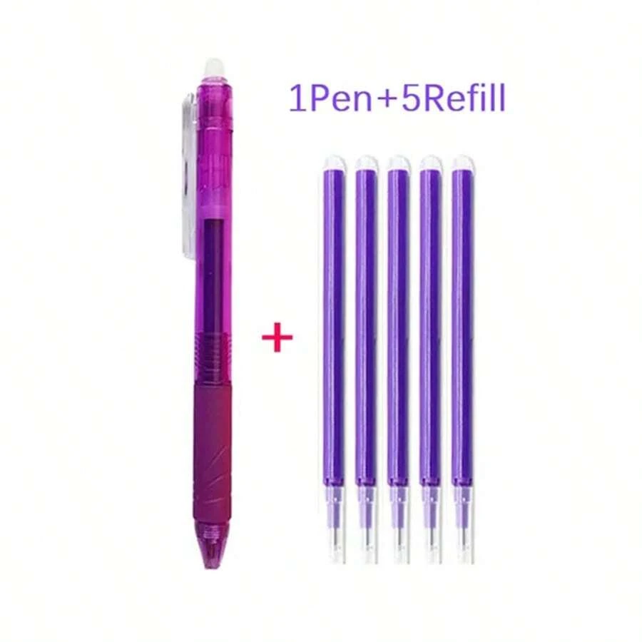 0.5mm Erasable Gel Pen Set, Ink Can Be Erased, Suitable For Students