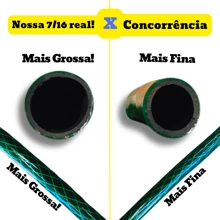 Mangueira De Jardim Trançada 10 à 50m Metros Reforçada Não Dobra