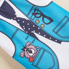 Chaleco falso con correa para mascotas perros Teddy bear, Panda y ropa de gato peleador, transpirable de malla para la primavera y verano - Celeste - Ver 12