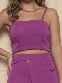 Women Two-Piece Outfits - Purple - View 5