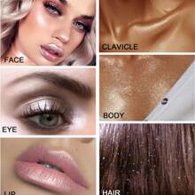 Body Glitter Spray, Shimmering Spray Powder Sparkle Powder, Cosmetic Shimmer Makeup Glitter For Hair And Body Face Clothes ,Festival Accessories