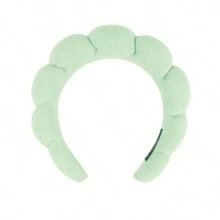 1pc Women's Simple Cloud Bun Roller Sponge High Headband For Washing Face Cute,Dopamine - Multicolor - View 21