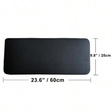 1.5厘米額外加厚瑜伽墊,防滑泡棉瑜伽墊,適用於健身crossfit普拉提運動板墊墊子,健身房器材 - 黑色 - 查看 2