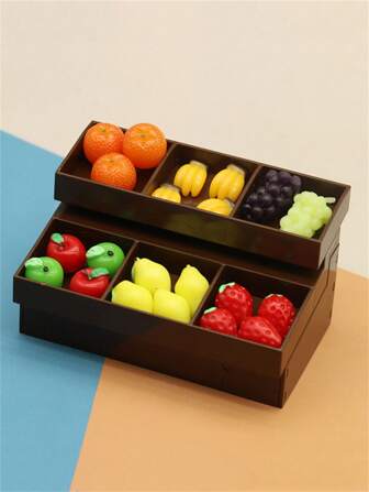 Cute Miniature Scene Storage Shelf, Storage Cart, Storage Basket, Doll House Supermarket Shopping Basket, Shopping Cart, Small Shelf, Display Rack, Fruit & Snack Rack, Cake & Dessert Rack, Small Accessories & Model Storage And Display Decorations