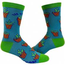 Crazy Dog T-Shirts Women's You Don't Succ Socks Funny Succulent House Plant Graphic Novelty Footwear