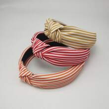 1pc Women Rainbow Stripe Vintage Headband Fashionable Hair Hoop For Holiday And Daily Wear,Hairband,Hair Hoop,Hair Accessories Headbands