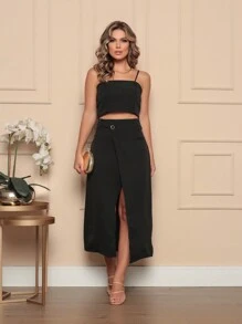 Women Two-Piece Outfits - Black - View 3