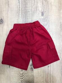 Young Boys Denim Shorts - Rojo - Ver 7