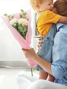 10pcs Valentine Gift Wrapping Paper Leopard Thin Xuan Paper Exquisite Decoration Gift Wrapping Valentine Gift Filling Candy Wrapping Paper - Pink - View 3